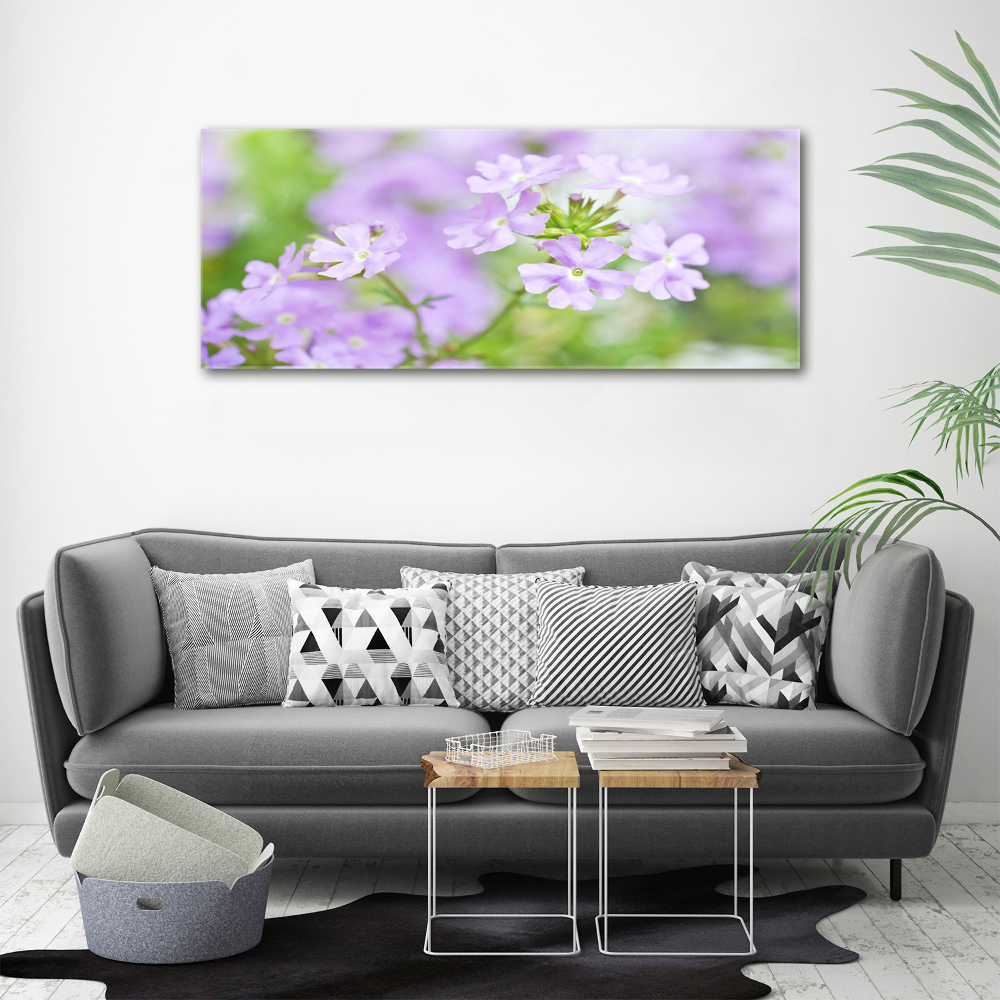 Printed glass wall art Verbena