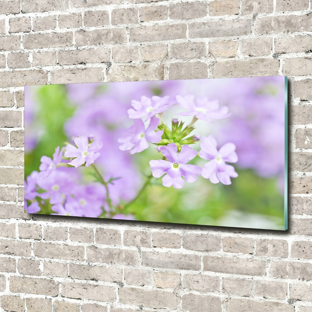 Printed glass wall art Verbena