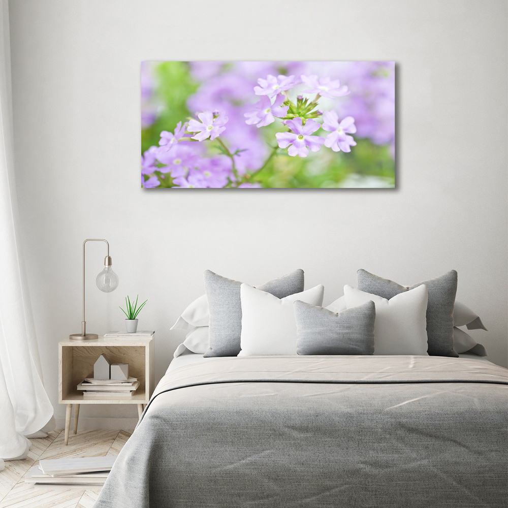 Printed glass wall art Verbena