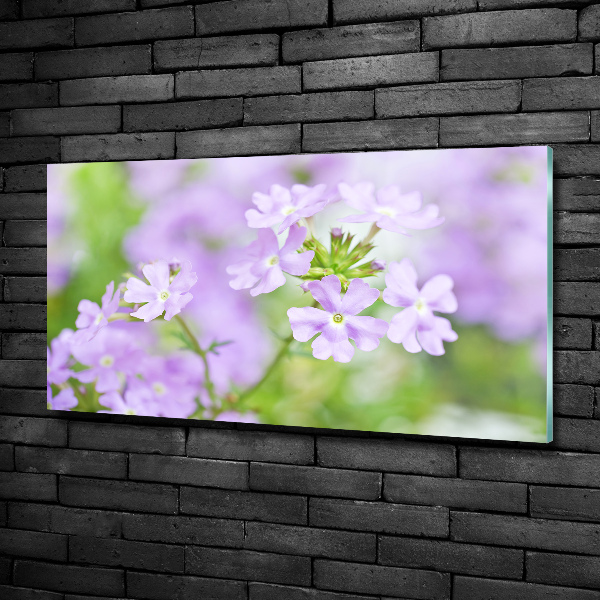 Printed glass wall art Verbena