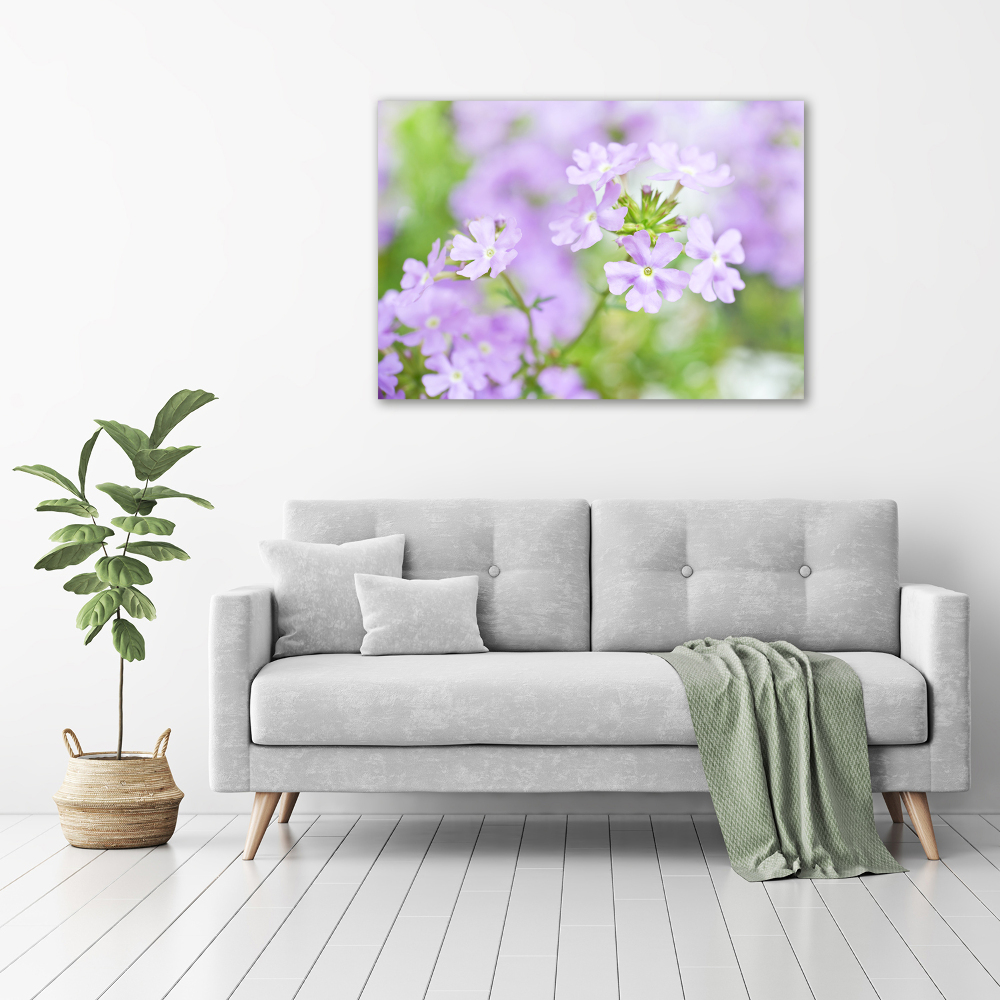 Printed glass wall art Verbena