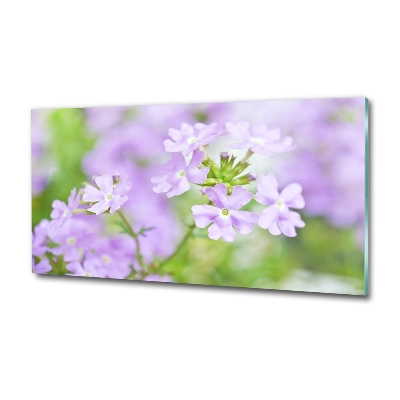 Printed glass wall art Verbena