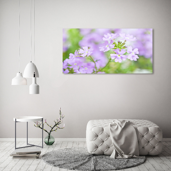 Printed glass wall art Verbena