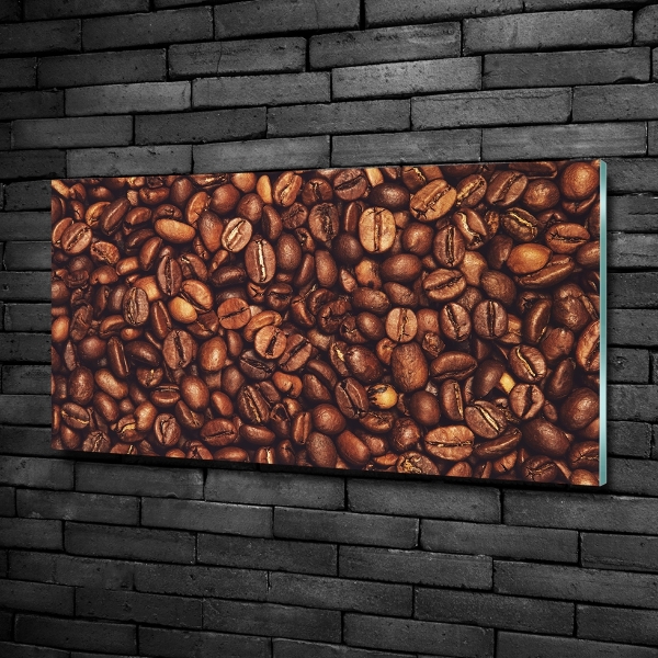 Photo printed on glass Coffee beans