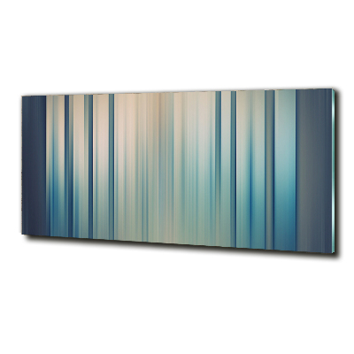 Wall art on glass Blue stripes