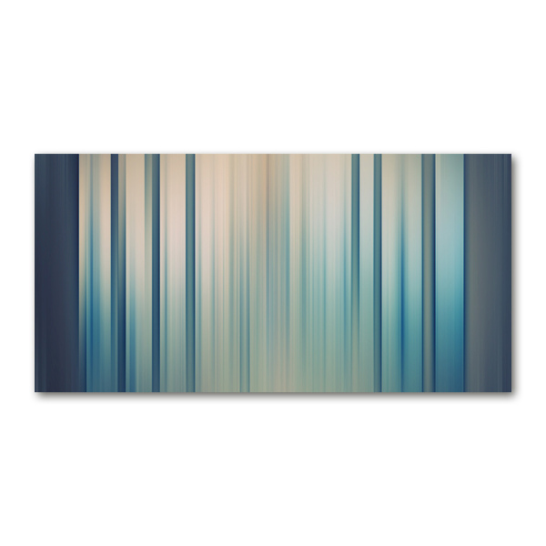 Wall art on glass Blue stripes