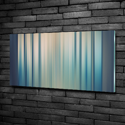 Wall art on glass Blue stripes