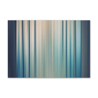 Wall art on glass Blue stripes