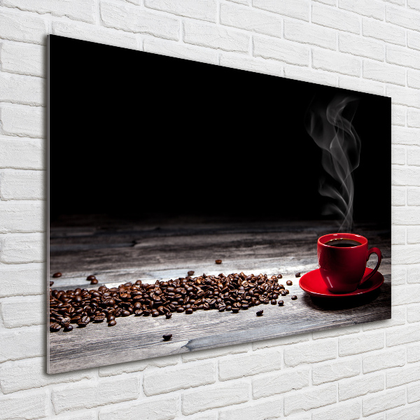 Photo printed on glass Aromatic coffee