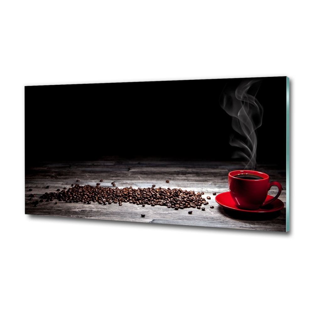 Photo printed on glass Aromatic coffee