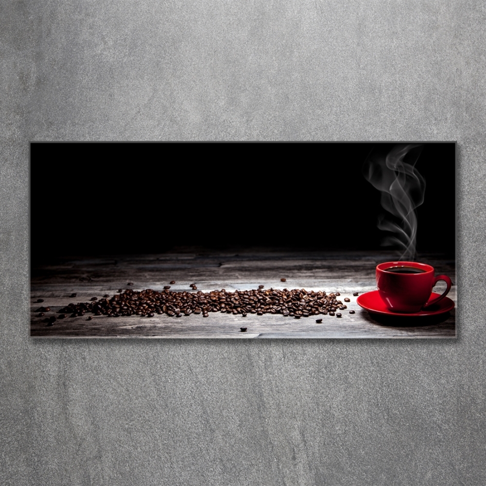 Photo printed on glass Aromatic coffee