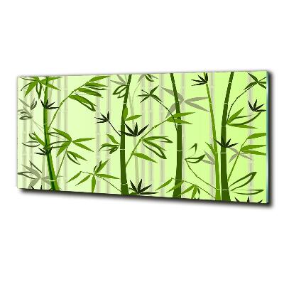 Glass wall art large Bamboo