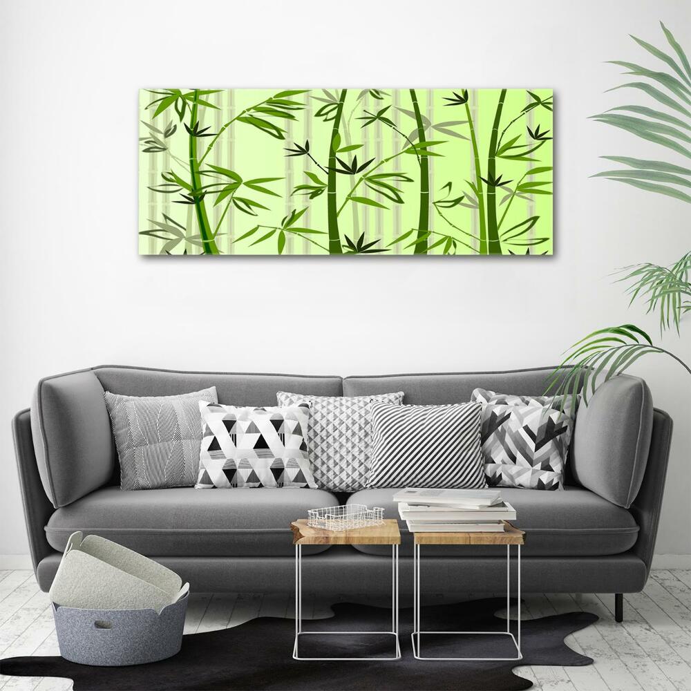 Glass wall art large Bamboo