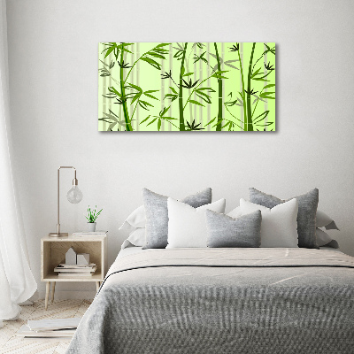 Glass wall art large Bamboo