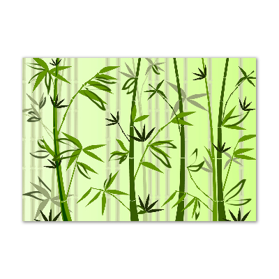 Glass wall art large Bamboo