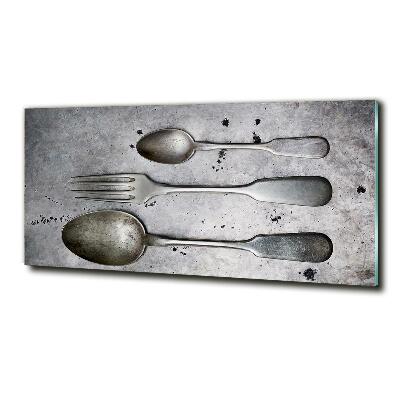 Glass wall art Cutlery