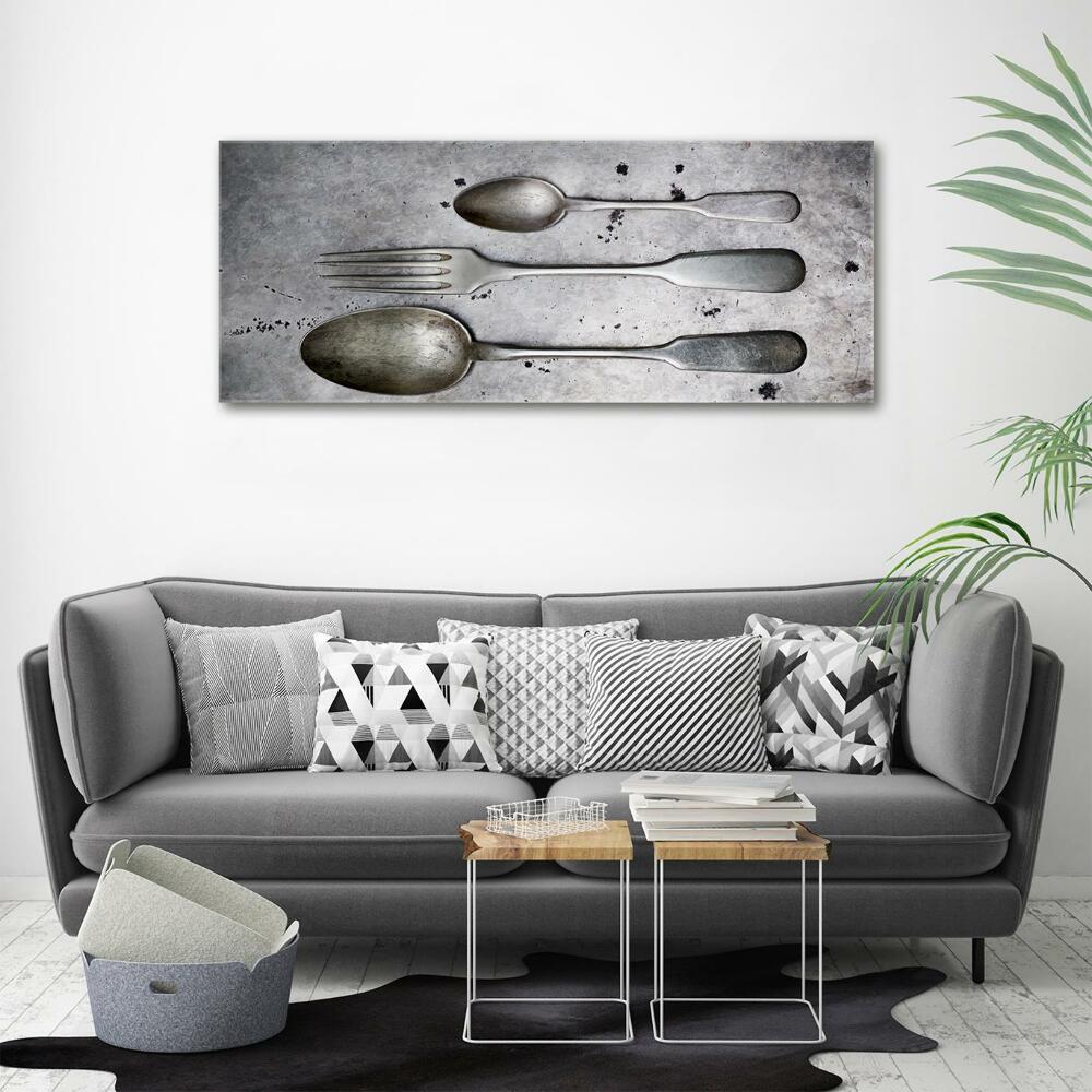 Glass wall art Cutlery