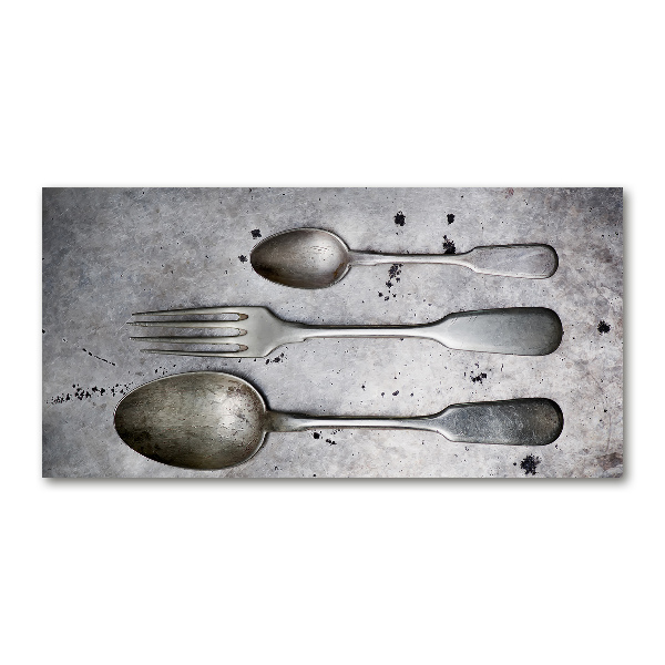 Glass wall art Cutlery