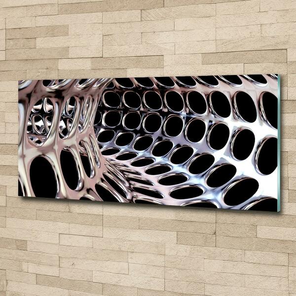 Glass wall art Metal tunnel