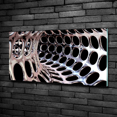 Glass wall art Metal tunnel