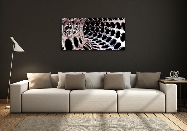 Glass wall art Metal tunnel