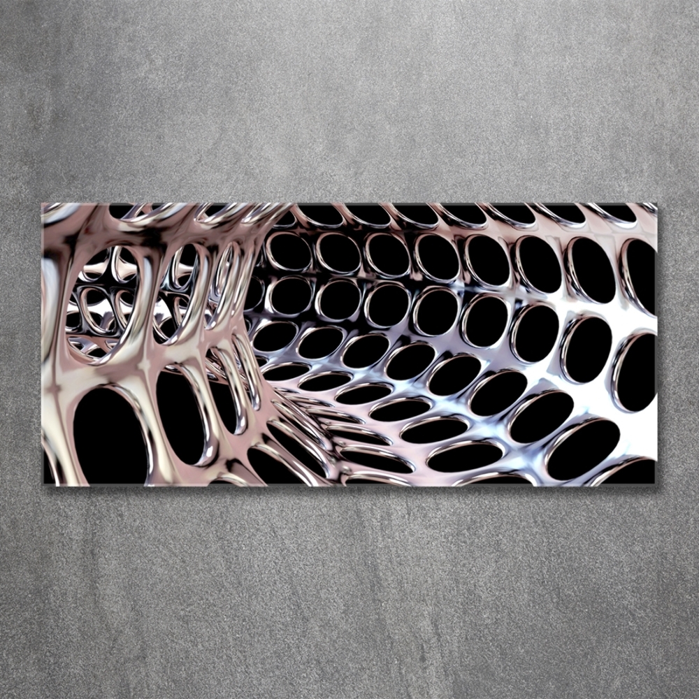 Glass wall art Metal tunnel