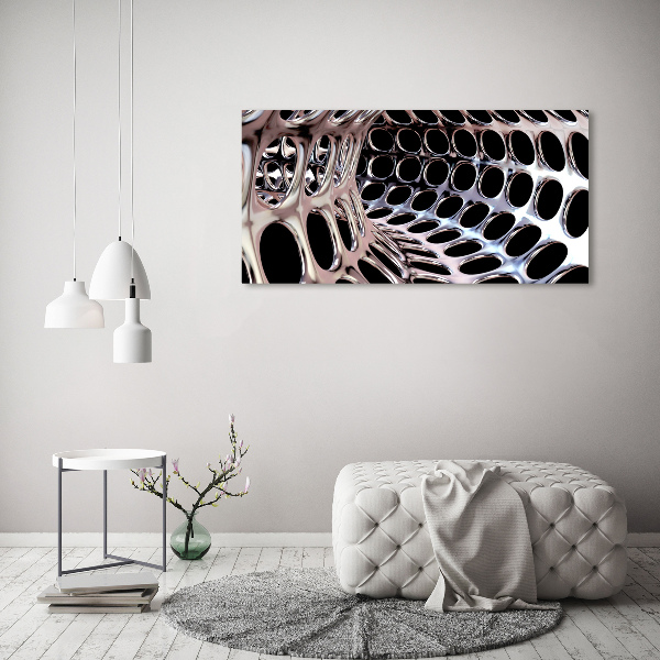 Glass wall art Metal tunnel