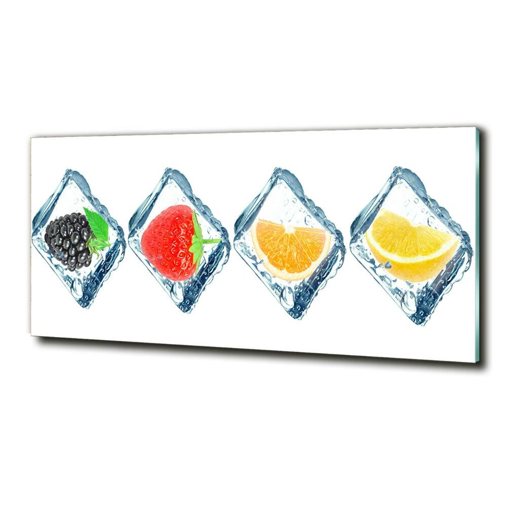 Photo printed on glass Fruit in cubes