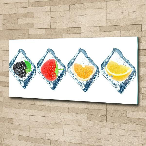 Photo printed on glass Fruit in cubes