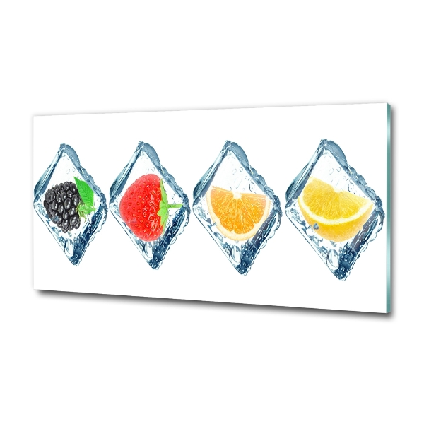 Photo printed on glass Fruit in cubes