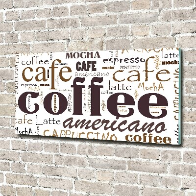 Glass picture wall art Coffee