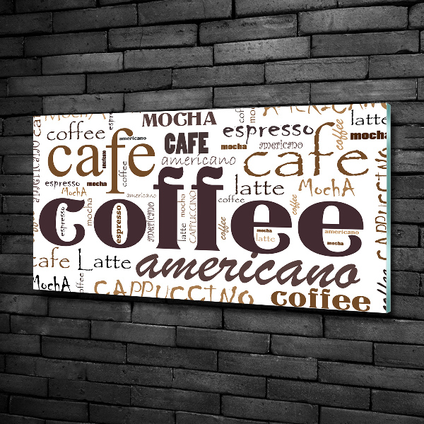 Glass picture wall art Coffee