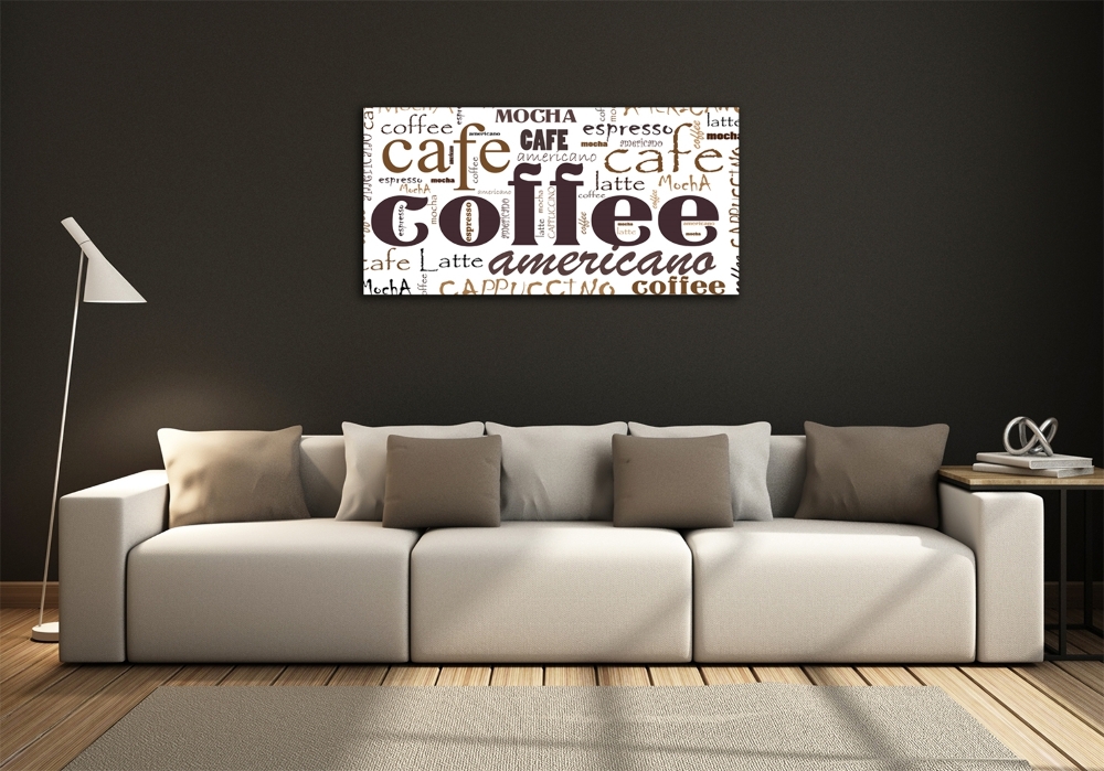 Glass picture wall art Coffee