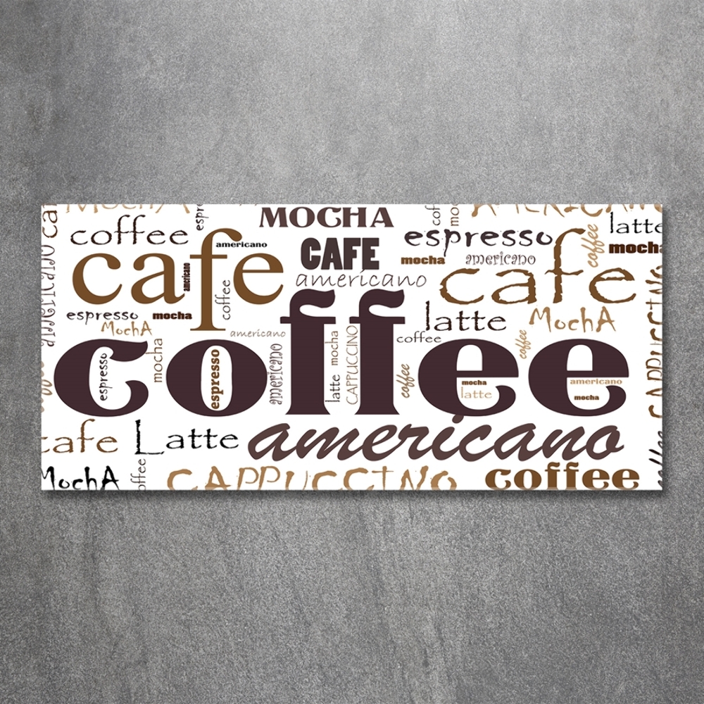 Glass picture wall art Coffee