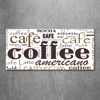 Glass picture wall art Coffee