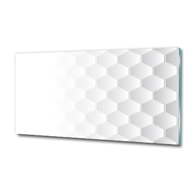 Wall art on glass Background hexagon