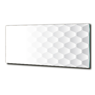 Wall art on glass Background hexagon