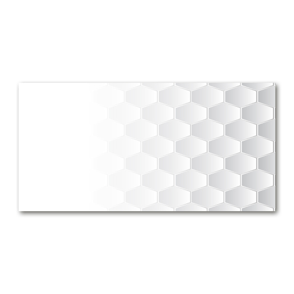 Wall art on glass Background hexagon