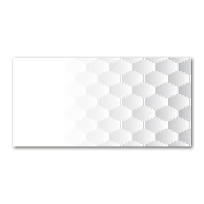 Wall art on glass Background hexagon