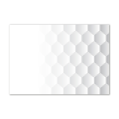 Wall art on glass Background hexagon