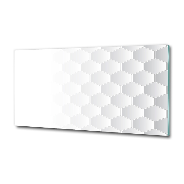 Wall art on glass Background hexagon