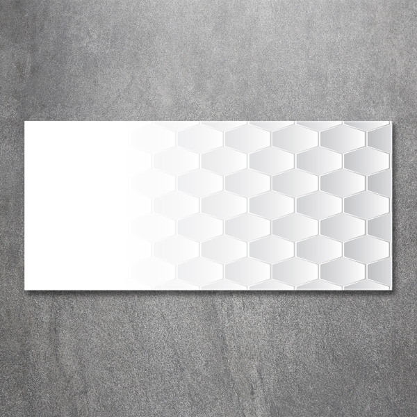 Wall art on glass Background hexagon