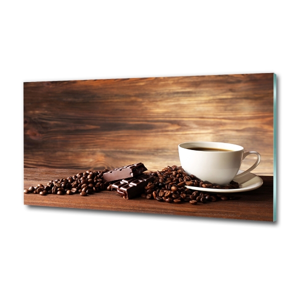 Photo printed on glass Coffee and chocolate