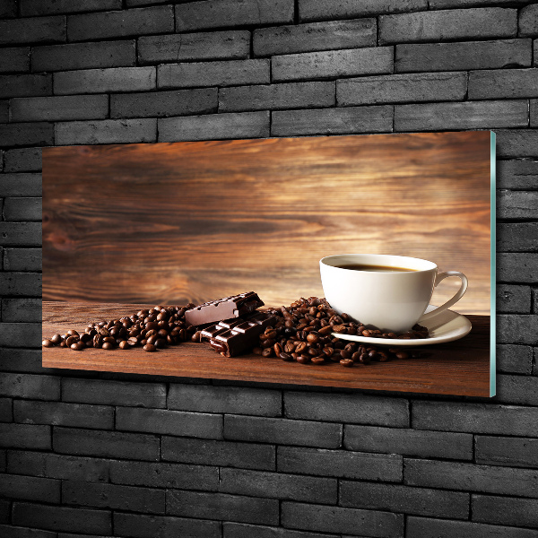 Photo printed on glass Coffee and chocolate