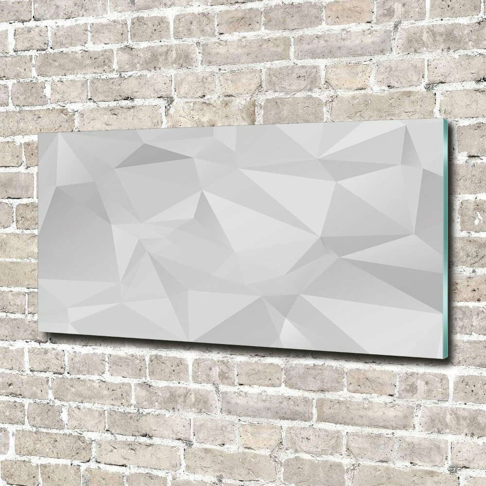 Glass art print Abstraction of the triangle