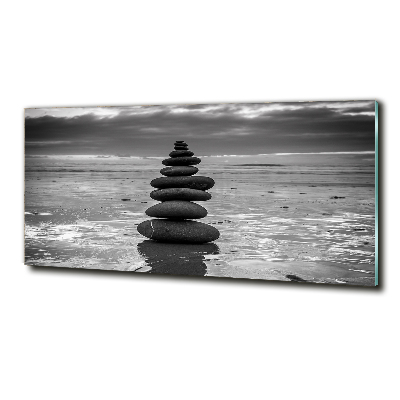 Wall art on glass Balance stones