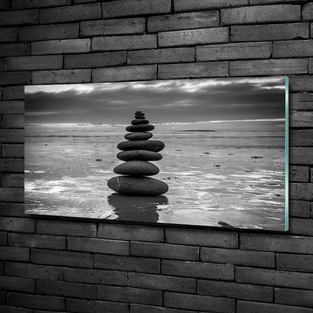 Wall art on glass Balance stones