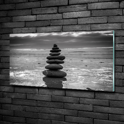 Wall art on glass Balance stones