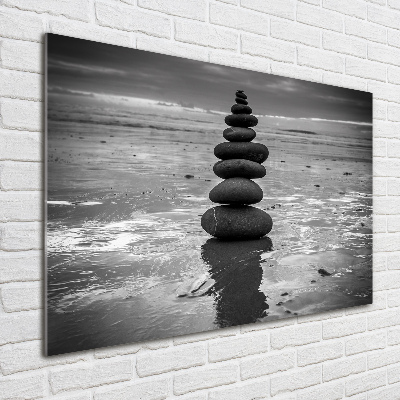 Wall art on glass Balance stones