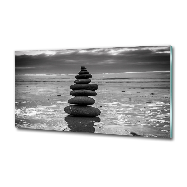 Wall art on glass Balance stones